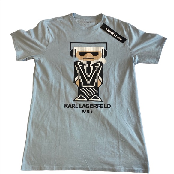 Karl Lagerfeld Paris - Lego Karl Tee, Blue *RARE* - Picture 1 of 3